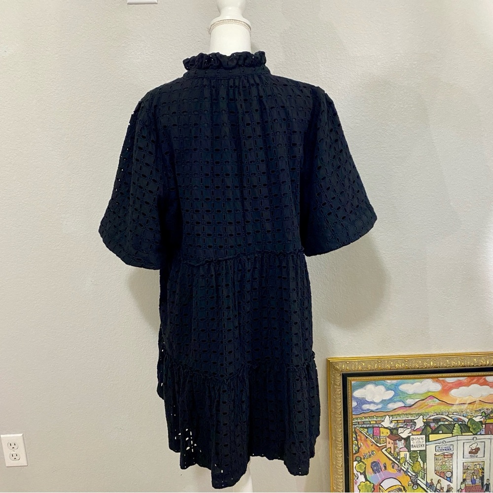 Tuckernuck Black‎ Eyelet Crawford Dress, 100% Cotton, Size XXXL - Picture 3 of 6